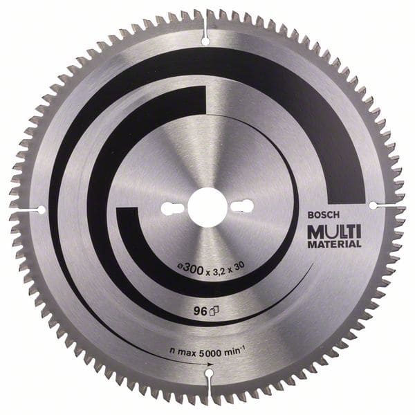 BOSCH Kreissägeblatt Multi Material, 300 x 30 x 3,2 mm, 96