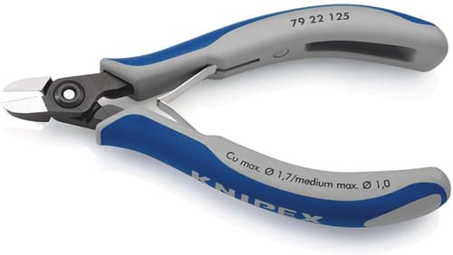 KNIPEX Präzisions-Elektronik-Seitenschneider L.125mm Form 2 Facette nein pol.KNIPEX