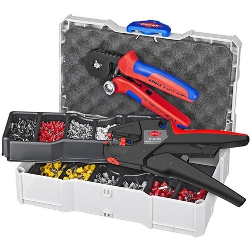 KNIPEX Aderendhülsensortiment 1252tlg.0,50-10,00mm² Aderendhülsen-Autom.-Abisolierzange