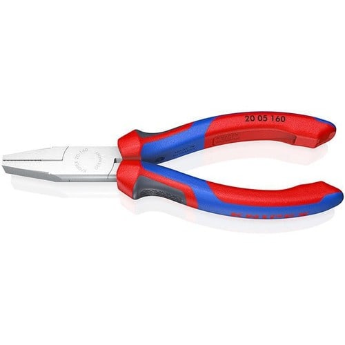 KNIPEX Flachzange DIN ISO 5745 Gesamt-L.160mm verchr.Comfort-Griff KNIPEX
