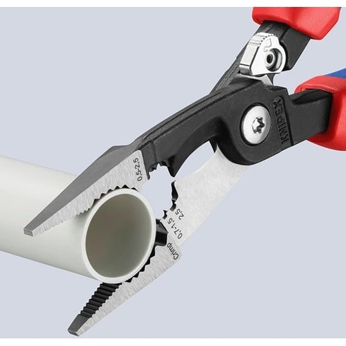 KNIPEX Elektroinstallationszange L.200mm pol.Comfort-Griff m.Öffnungsf.KNIPEX