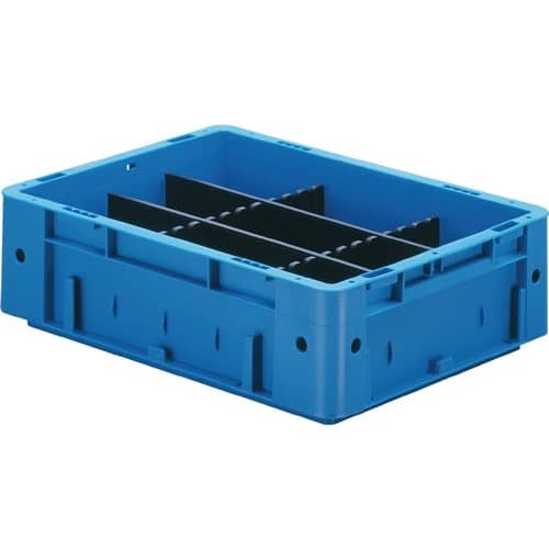 LA-KA-PE Unterteiler f.Transportstapelbehälter H.120mm PP anthrazit 10St./Karton LA-KA-PE