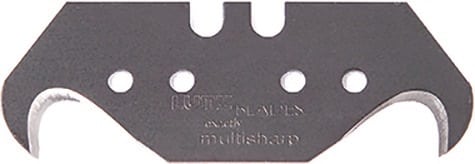LUTZ BLADES Hakenklinge multisharp L48,2xB18,7xS0,65mm mit Lochung LUTZ BLADES