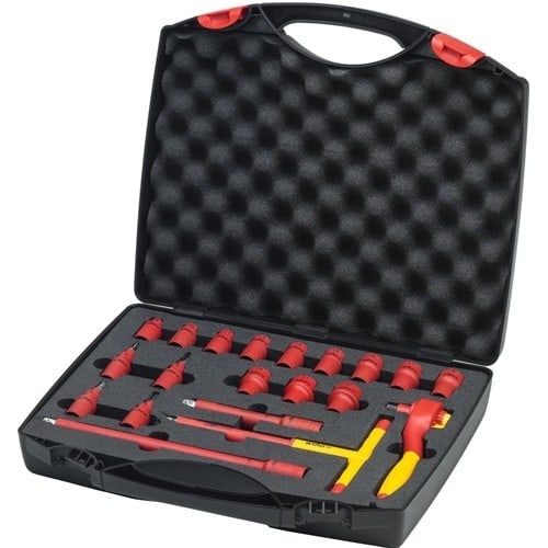 WIHA Ratschenschlüsselset 21-tlg.3/8 Zoll 8-22mm Außen-6kt.,4-8mm Innen-6kt.Z.72