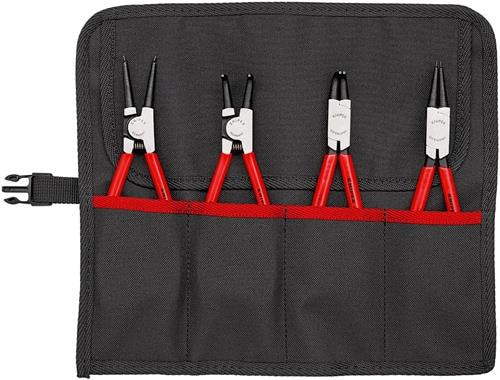 KNIPEX Sicherungsringzangensatz 4-tlg.in Rolltasche 19-60mm KNIPEX