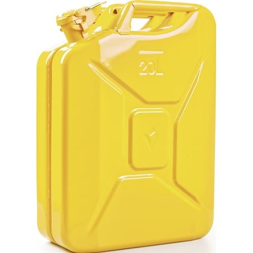VALPRO Kraftstoffkanister 20l Zinkgelb RAL 1018 Stahlbl.0,9mm L345xB165xH470mm VALPRO