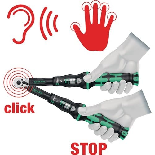 WERA Drehmomentschlüssel Click-Torque B 1 3/8 Zoll 10-50 Nm WERA