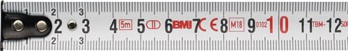 BMI Taschenrollbandmaß chrom L.8m B.25mm mm/mm EG II Ku.Automatic BMI