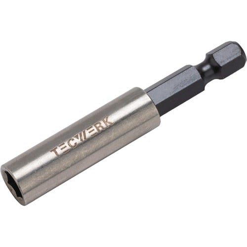 TECWERK Bithalter 1/4 Zoll F 6,3 1/4 Zoll C 6,3 Magnet L.60mm TECWERK