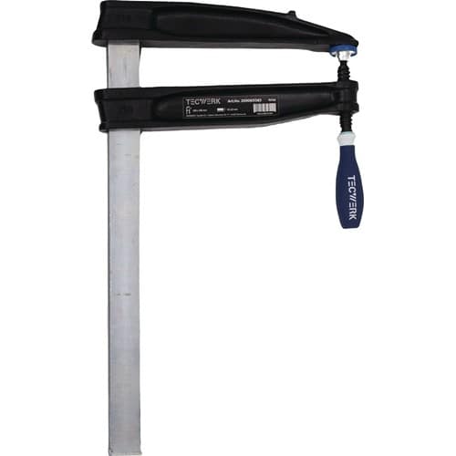 TECWERK Tiefspannschraubzwinge Spann-W.600mm A.200mm 3K-Griff 35x11mm TECWERK