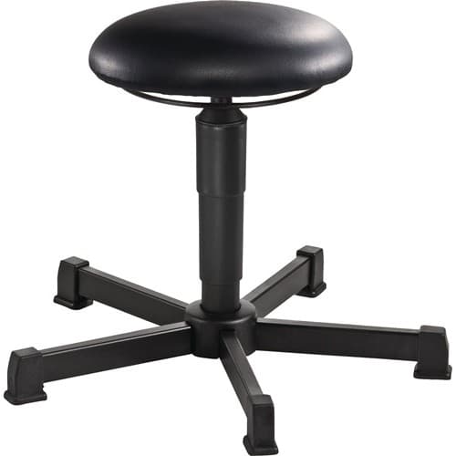 MEY Drehhocker m.Gleiter Kunstleder schwarz Sitz-H.390-520mm Hocker MEY