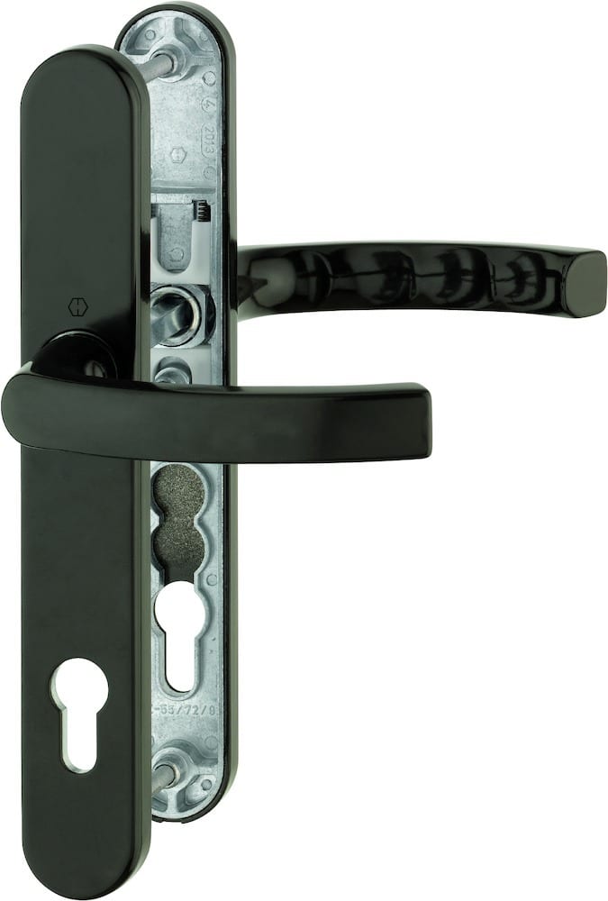 HOPPE® Drückergarnitur mit Schmalschild Liège 1540/3357N, Aluminium 3760953
