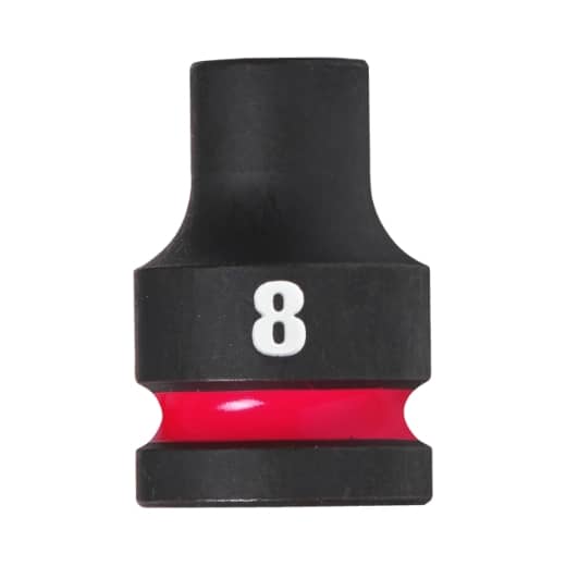 MILWAUKEE 8 x 38 mm SHOCKWAVE Schlagnuss 1/2" kurz