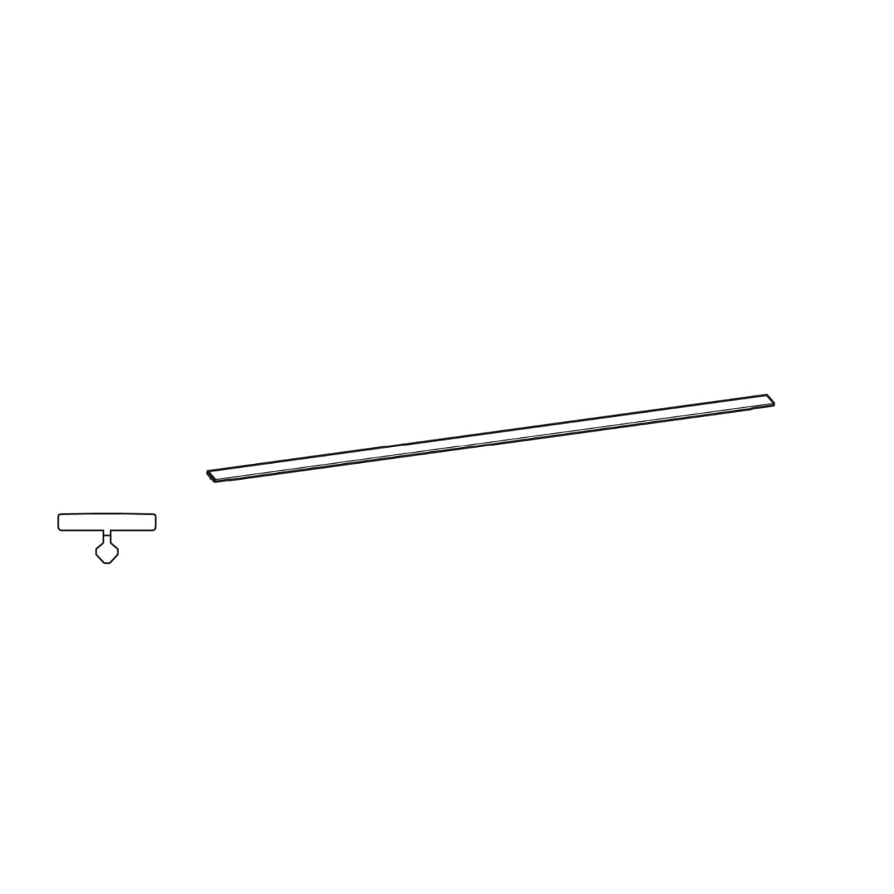HETTICH AvanTech YOU Designprofil Hybrid, weiß, 350 mm, 9347513