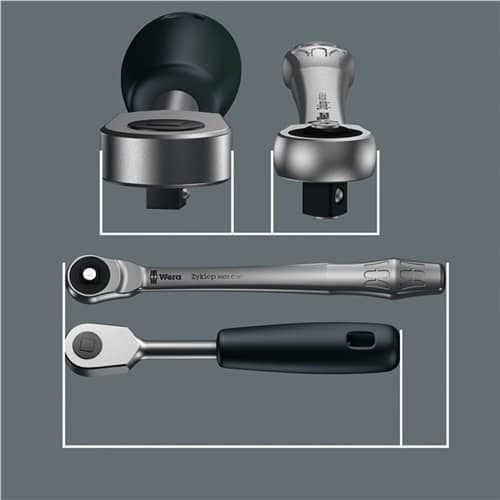 WERA Steckschlüsselsatz Zyklop Metal 28-tlg.1/2 Zoll SW 10-19mm Z.72 6KT WERA