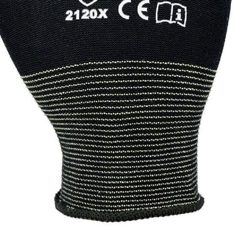 ASATEX Handschuhe Gr.8 schwarz PA m.Soft-Polyurethan ASATEX