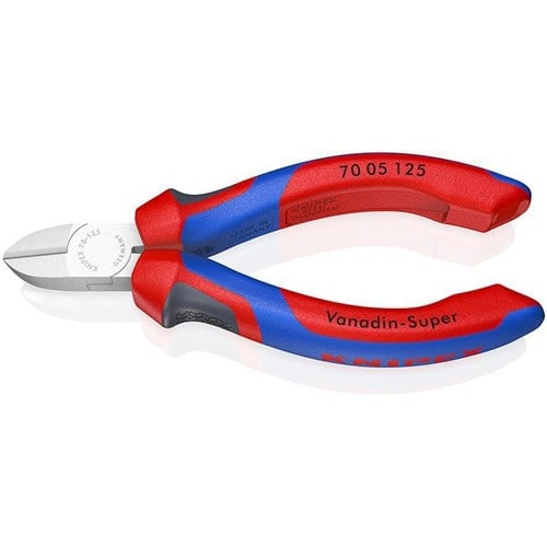 KNIPEX Seitenschneider L.125mm Kopf verchr.Comfort-Griff KNIPEX