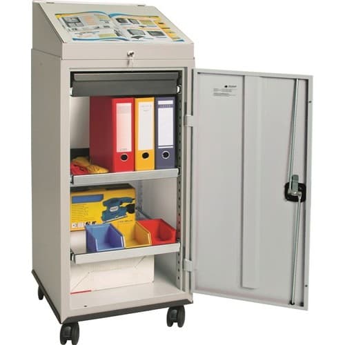 STUMPF Werkzeugschrankset m.Pultaufsatz H1310xB500xT500mm lichtgrau/lichtgrau STUMPF