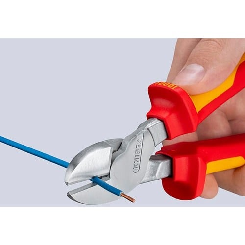 KNIPEX Kraftseitenschneider L.200mm VDE Form 0 m.Öse