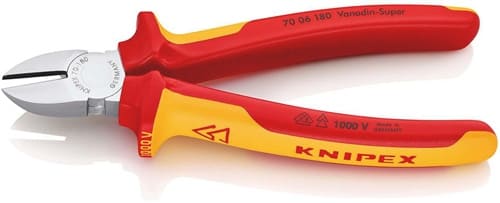 KNIPEX Seitenschneider L.180mm VDE Mehrkomp.-Hüllen KNIPEX