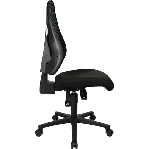 TOPSTAR Bürodrehstuhl m.Synchrontechnik schwarz/schwarz 420-530mm o.Armlehnen TOPSTAR