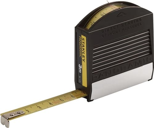 STANLEY Taschenrollbandmaß Panoramic Länge 3 m Breite 12,7 mm mm/cm STANLEY