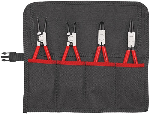 KNIPEX Sicherungsringzangensatz 4-tlg.in Rolltasche 19-60mm KNIPEX