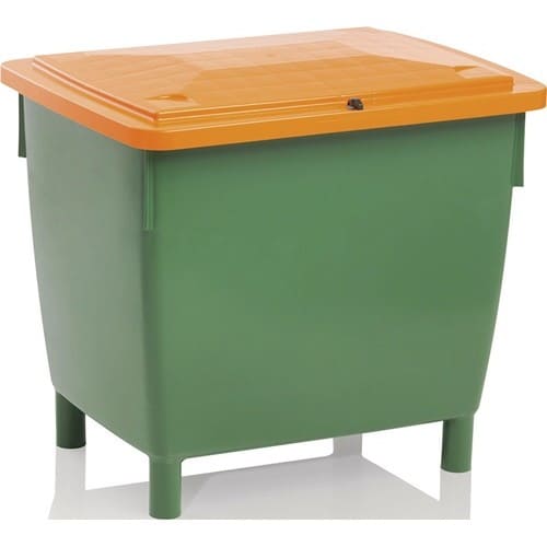 CRAEMER Streugutbehälter L945xB725xH930mm 400l HD-PE grün/orange