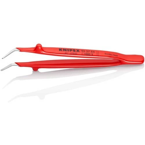 KNIPEX Präzisionspinzette L.150mm 45Grad gew.verchr.KNIPEX