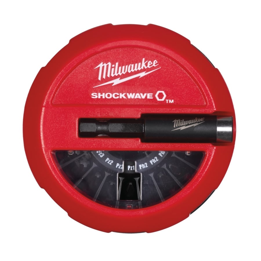 MILWAUKEE 15-tlg. SHOCKWAVE Bitset SHOCKWAVE Puck Set