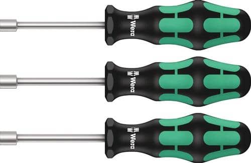 WERA Sechskantsteckschlüsselsatz 395 HO 3-tlg.2K-Griff WERA