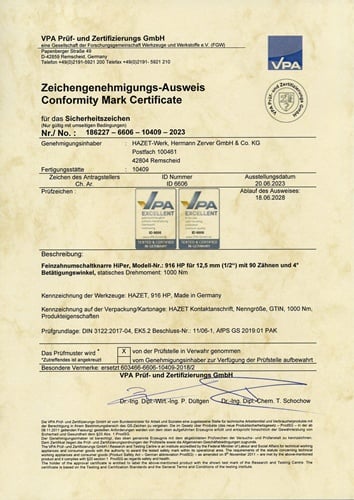 HAZET Hebelumsch.kn.916 HP 1/2 Zoll 90 Z.HAZET
