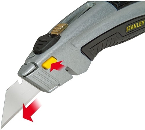 STANLEY Schnellwechselprofimesser Gesamt-L.180mm einziehbar SB-verpackt STANLEY