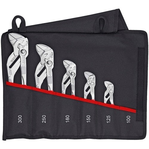 KNIPEX Zangenschlüsselset Inh.5-tlg.verchr.Rolltasche KNIPEX
