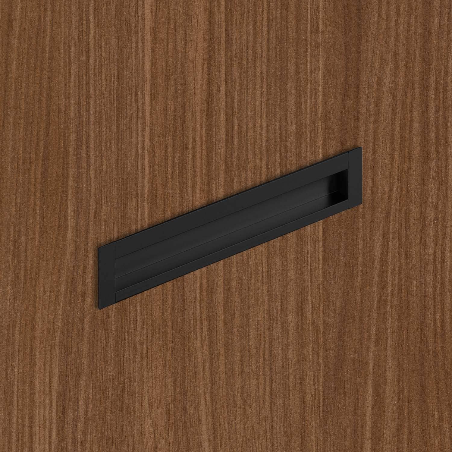 HETTICH Einsetzgriff Nidum, Bohrabstand 192 mm, L 207 mm, B 35 mm, Schwarz matt, 9345418