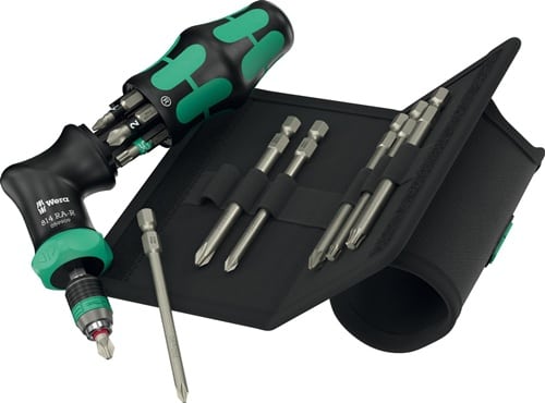 WERA Magazinbithalter Kraftform Kompakt Pistol RA-R 2 13-tlg.PH/PZ/TORX WERA