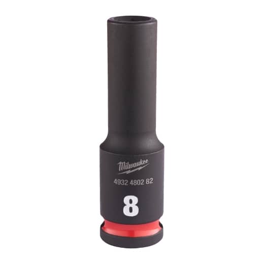 MILWAUKEE 8 x 65 mm SHOCKWAVE Schlagnuss 3/8" lang