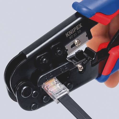 KNIPEX Crimpzange f.Westernstecker L.190mm KNIPEX