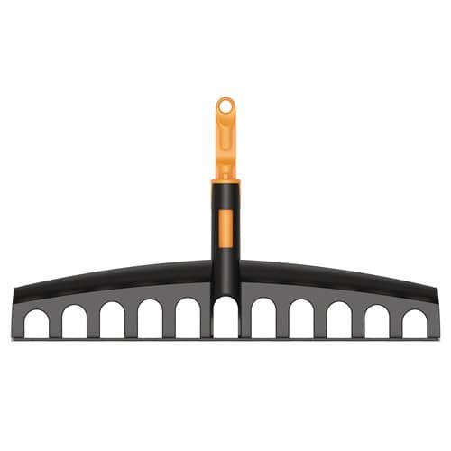 FISKARS Kunststoffrechen OneClick Arbeits-B.409mm Zinken-L.80mm 12 Zinken FISKARS