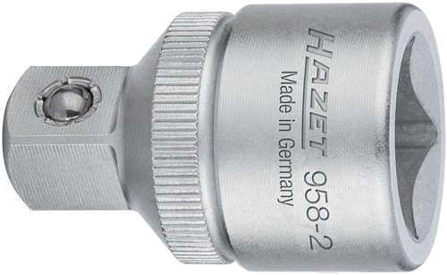 HAZET Reduzierstück 958 Antriebs-4-KT.1/2 Zoll Abtriebs-4-KT.3/8 Zoll L.38,5mm HAZET