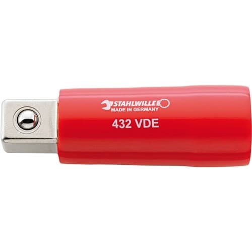 STAHLWILLE Übergangsteil 432 VDE Antriebs-4-KT.3/8 Zoll Abtriebs-4-KT.1/2 Zoll L.68mm