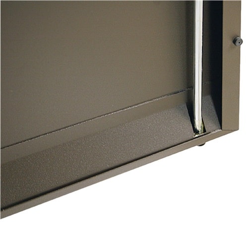 STUMPF Wertstoffsammler H975xB860xT320mm Inh.3 x 45l Soft-Mocca Klappen VA