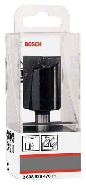 BOSCH Nutfräser Standard for Wood, 12 mm, D1 30 mm, L 40 mm, G 81 mm