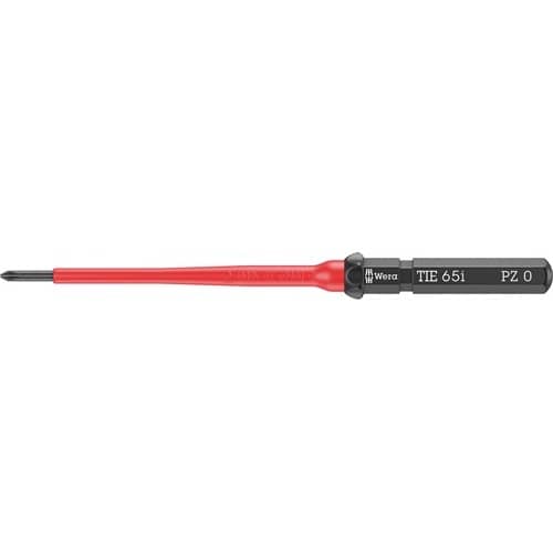 WERA Wechselklingen KK VDE 65 i TiE PZ 0 L.157mm Black Point 6-kant-Antrieb 9mm WERA