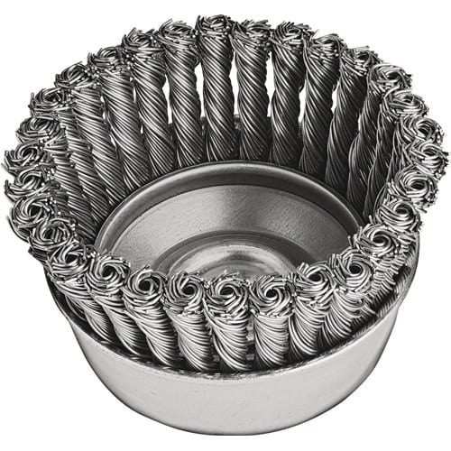 LESSMANN Rundbürste ZT Gew.M14 Drahtstärke 0,50mm Stahldraht rostfr.ROH 6mm