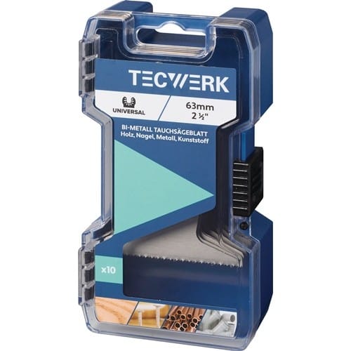 TECWERK Tauchsägeblätter B.63mm Eintauch-T.42mm 10 St.Univ.TECWERK