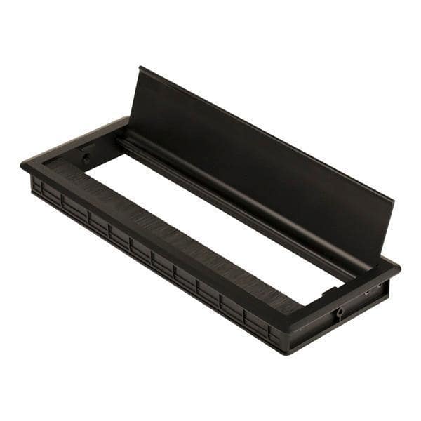 Veyhl Kabeldurchlass Mambo softclose BM: 286x110x24,5 schwarz rechteckig