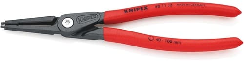 KNIPEX Präzisionssicherungsringzange J 3 f.Bohrungen D.40-100mm L.225mm KNIPEX
