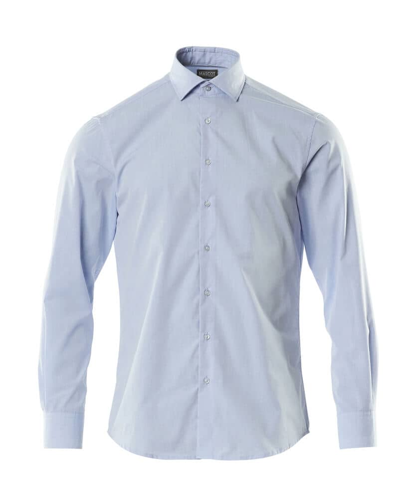 MASCOT® Hemd Poplin, moderne Passform, hellblau