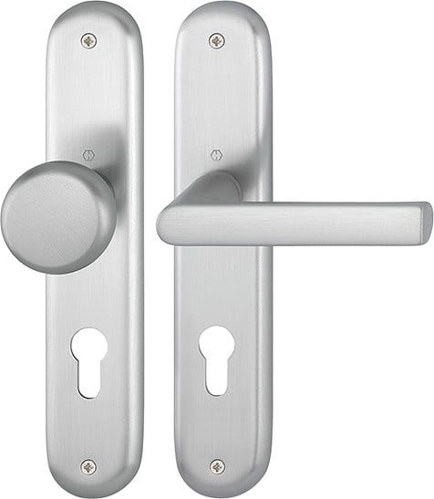 HOPPE® Wechselgarnitur mit Langschild Hamburg 53/273P/1700, Aluminium, 11762160